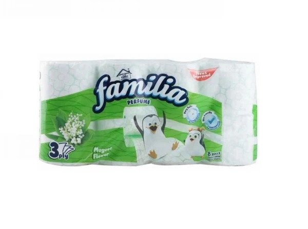 Hartie Igienica Familia Muguet Flower 3 Straturi 8 Role